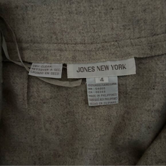 Jones New York Stone-Colored Wool Blend A-Line Skirt | Size 4 | EUC - Picture 8 of 8